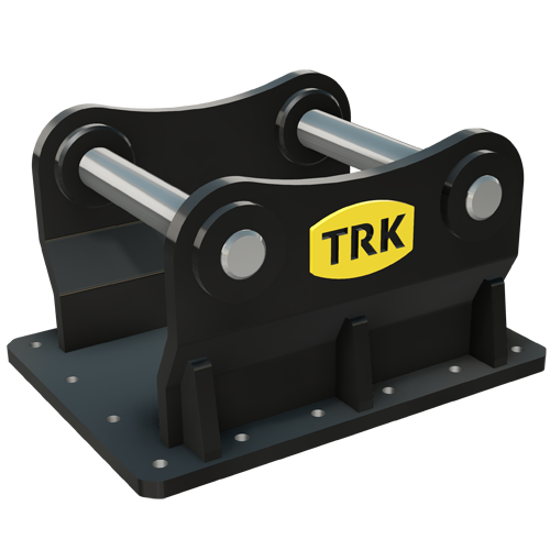 pin-on adapter plate / head bracket,Used on demolition attachments (shears, pulverizers), plate compactors, hydraulic rock breakers or any other pin-on style excavator attachment.
